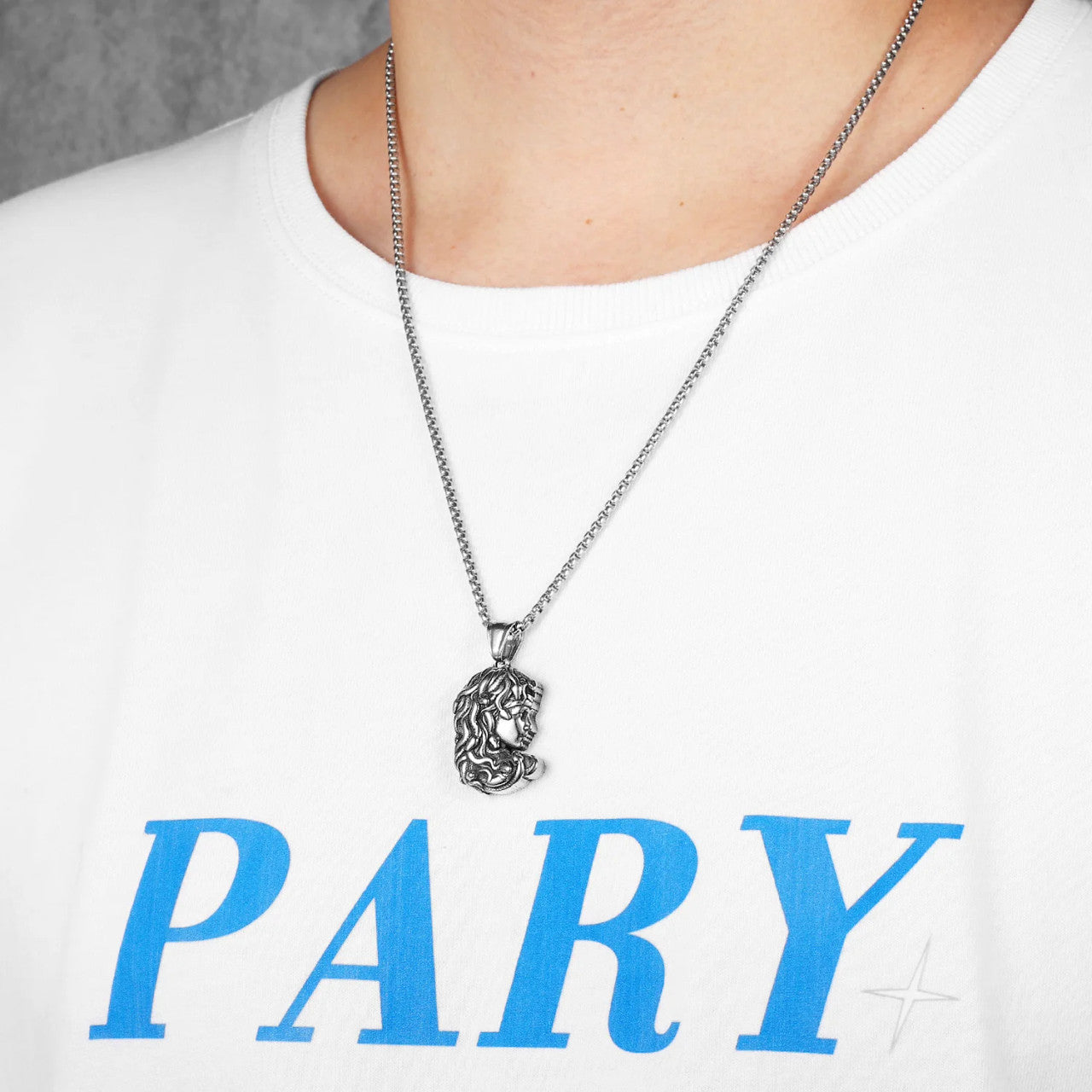 Medusa | Solid Stainless Steel Greek Mythology Snake Hair Gorgon Amulet Pendant