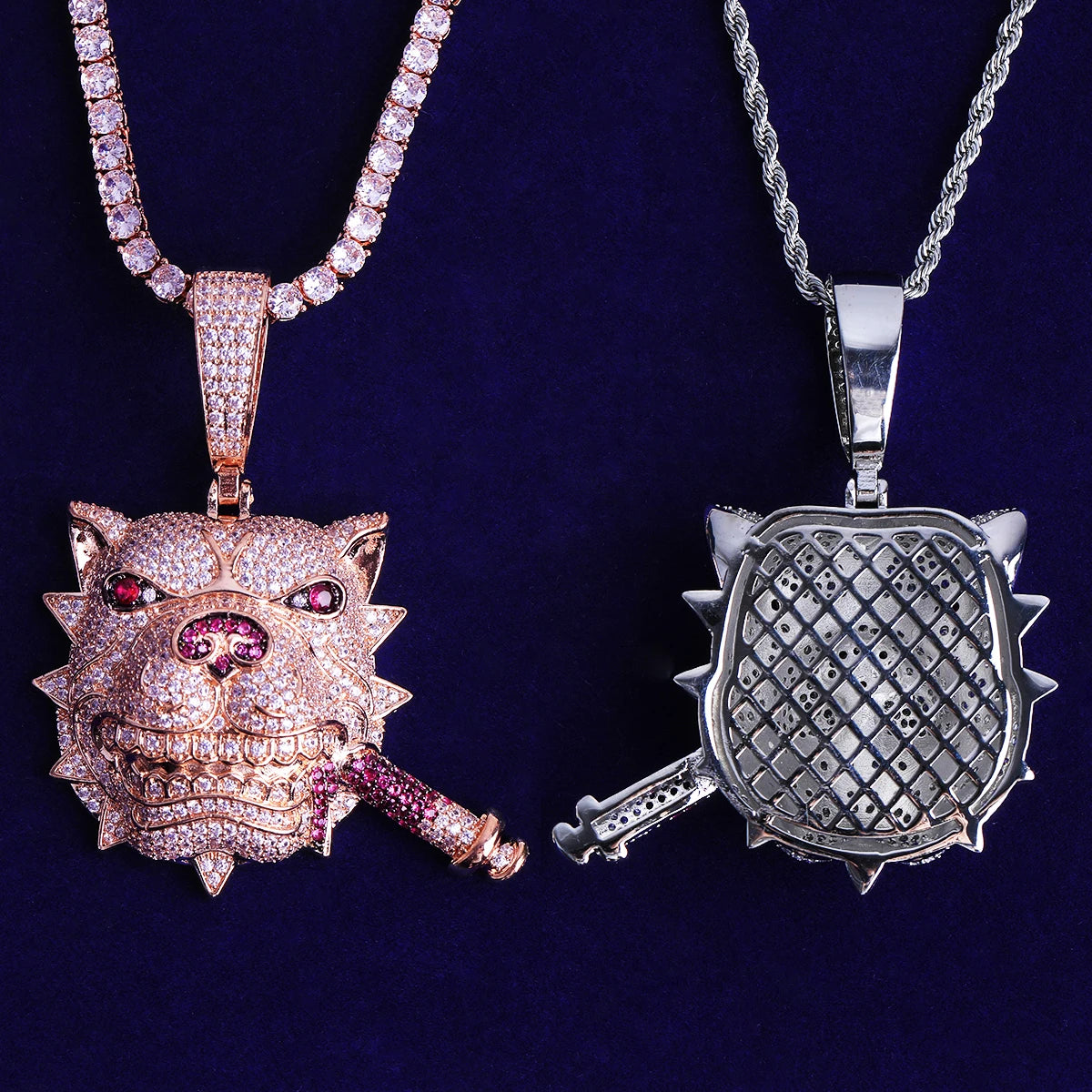 Pit Boss ll | VVS Diamond CZ Cigar Smoking Pit Bull Hip Hop Pendant Chain