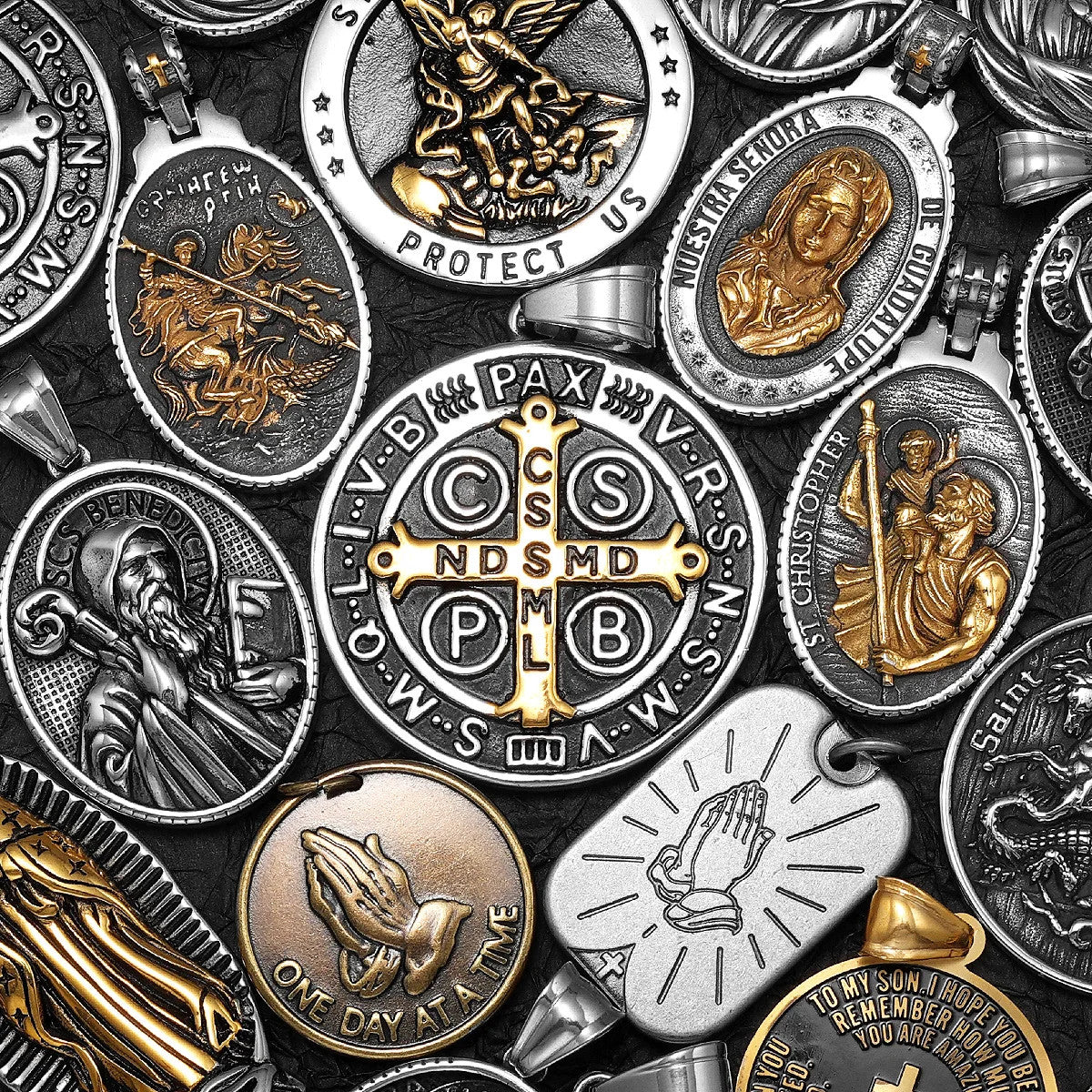 Prayer Changes Things | 316L No Fade Stainless Steel Hip Hop Cross Pendant Collection