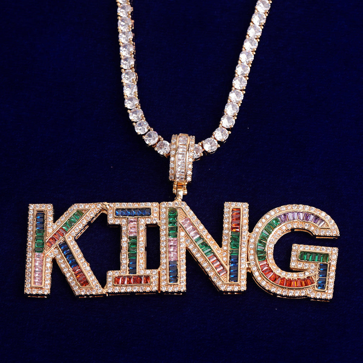Candy Crushed | Ice VVS Diamond CZ Baguette Stone Custom Hip Hop Pendant