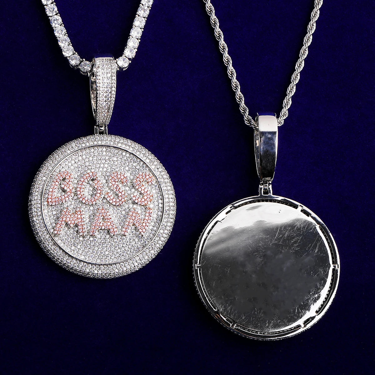 Boss Man | VVS Diamond CZ Iced Blinged Out Boss Man Hip Hop Luxury Pendant