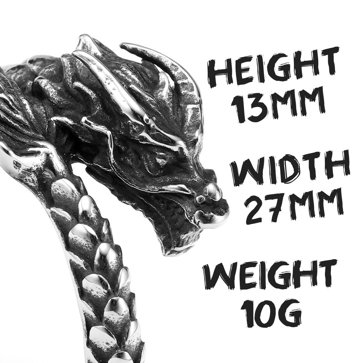 Dragon | Unique Personality Solid Stainless Steel Men's Designers Rings