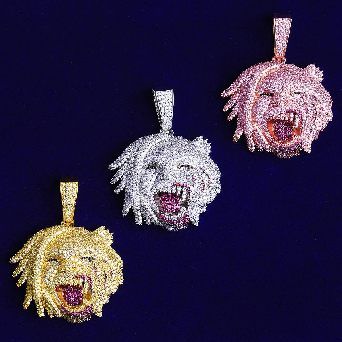 Man Beast | VVS Diamond CZ Iced Blinged Out Half Man Half Beast Hip Hop Pendant