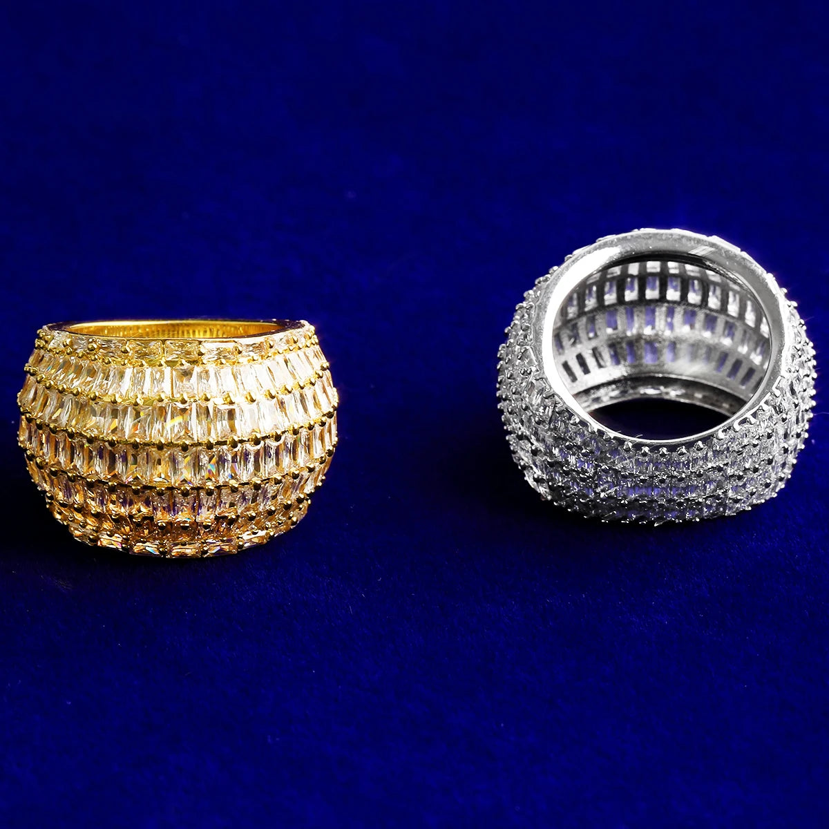 Bread Winner | Baguette VVS Diamond CZ 5AA+ Luxury Iced Blinged Out Rings