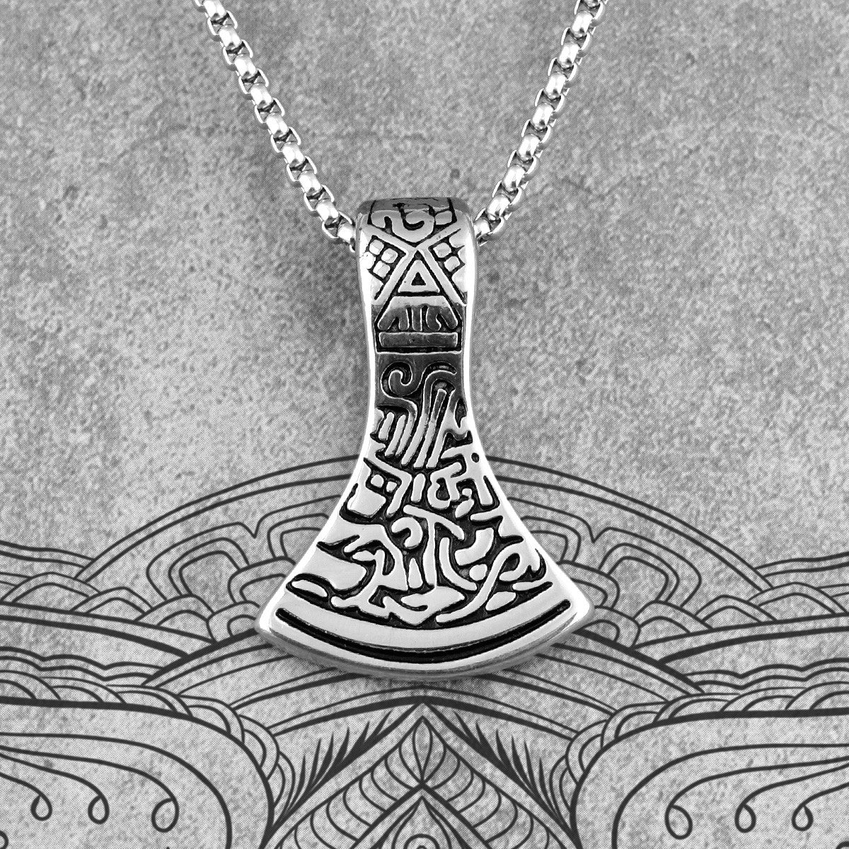 Axe of Ares | 316L No Fade Stainless Steel Street Wear Unique Mysterious Pendant