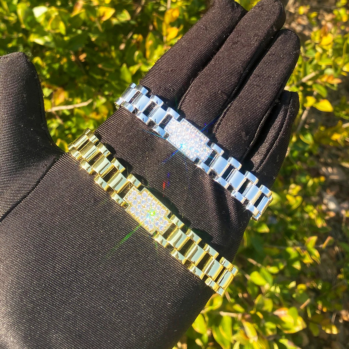 Buckle Ice | VVS Diamond CZ Iced Blinged Out Hip Hop Belt Buckle Bracelet