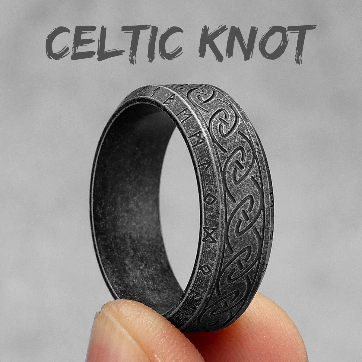 Celtic Knot | 316L Designer Solid Stainless Stainless Men's Unique Personality Rings