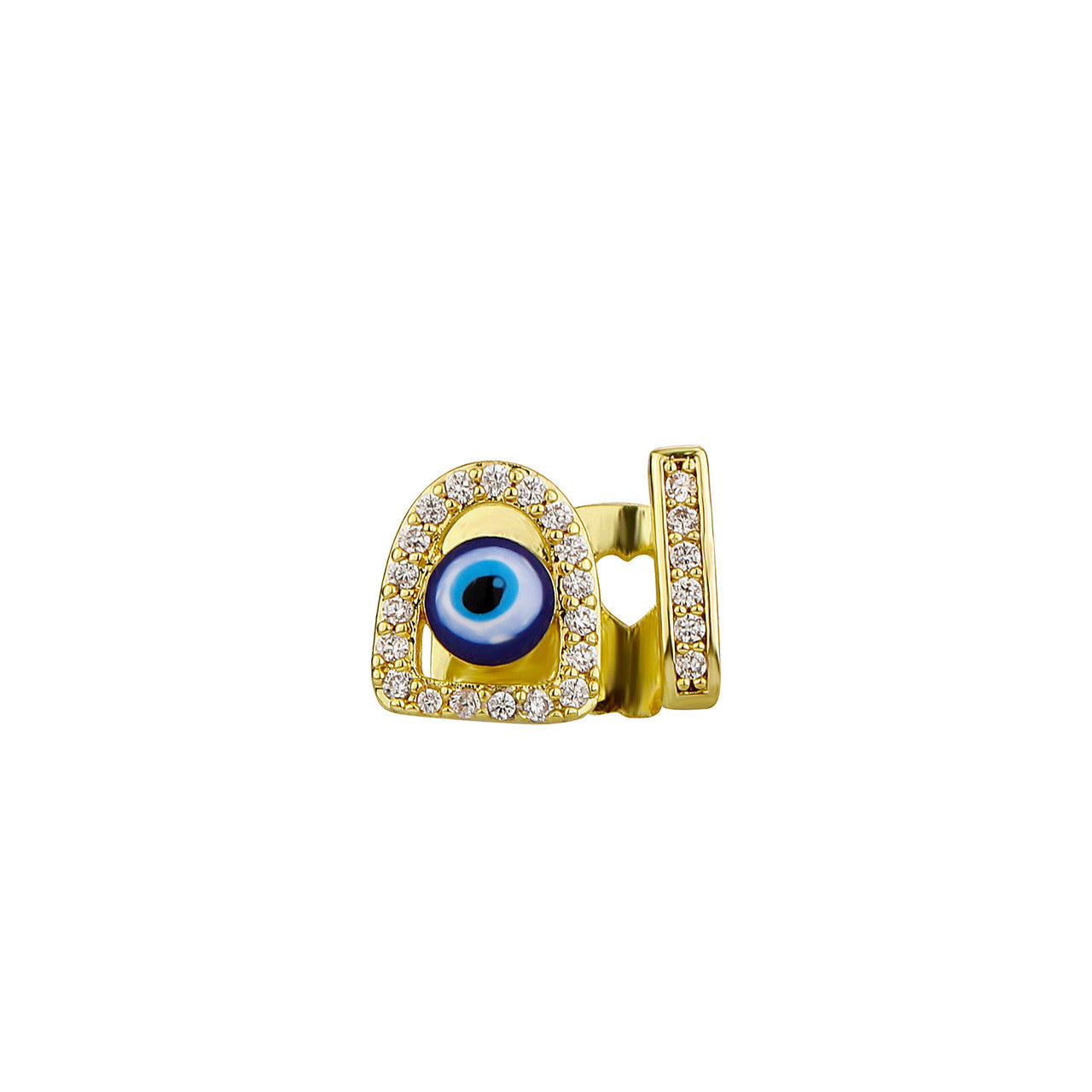 Devils Eye | VVS Diamond CZ Stone All Seeing Eye Hip Hop Mouth Tooth Bling Grillz