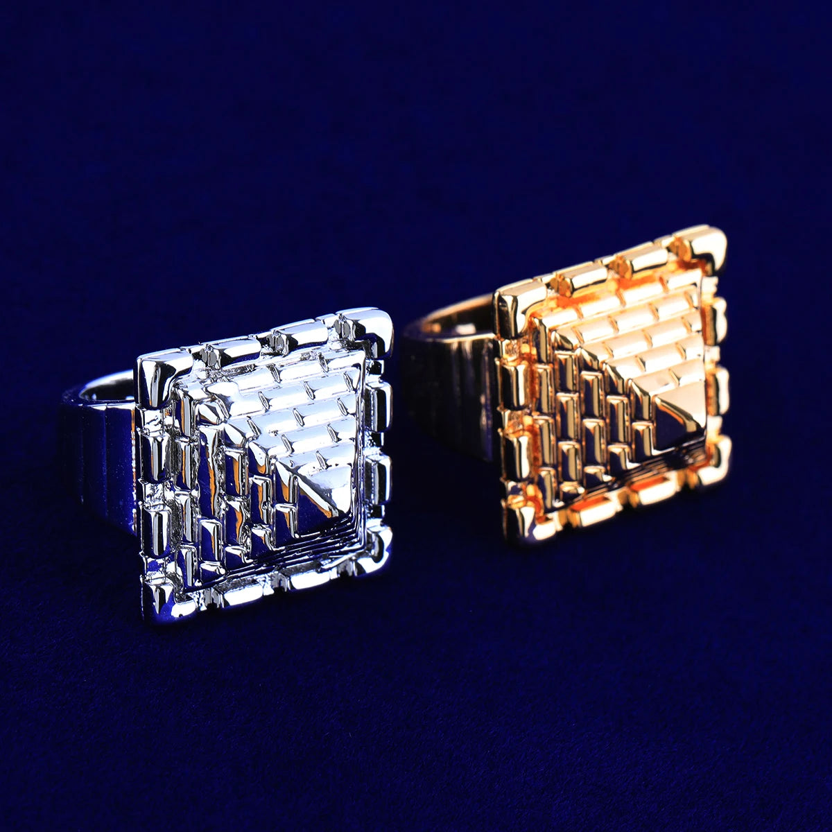 Pyramid Ring | Ancient African 24k Gold 925 Silver Egyptian Pyramid Ring