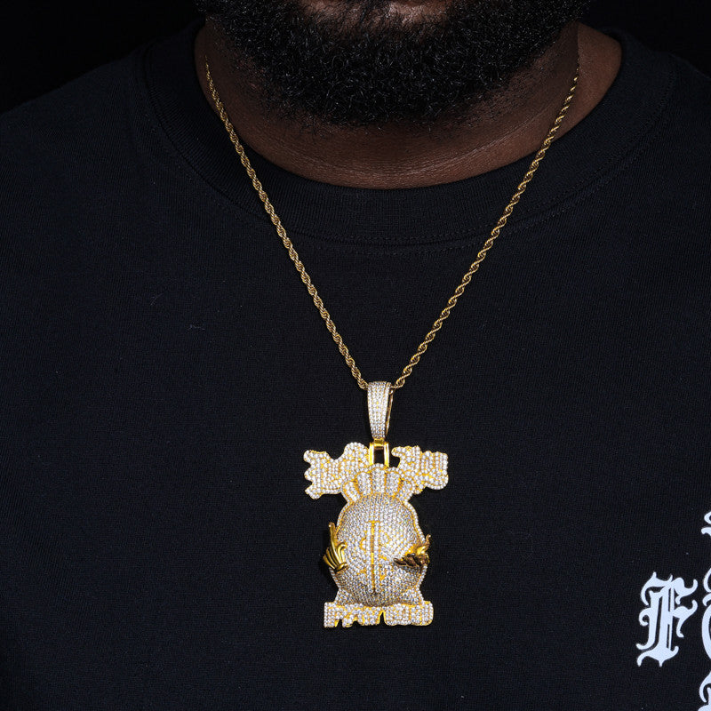 Goodfellas | F*ck You Pay Me Money Bag Moissanite Diamond FYPM Hip Hop Pendant