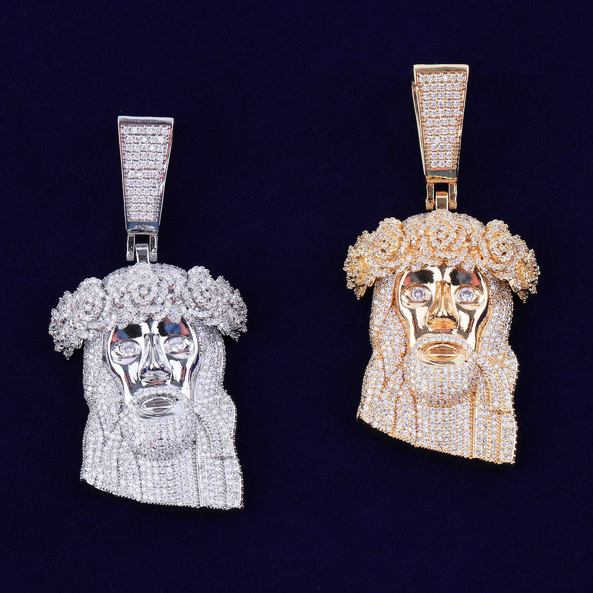 Rose Of Sharon | VVS Diamond CZ Jesus Piece Hip Hop Spiritual Pendant