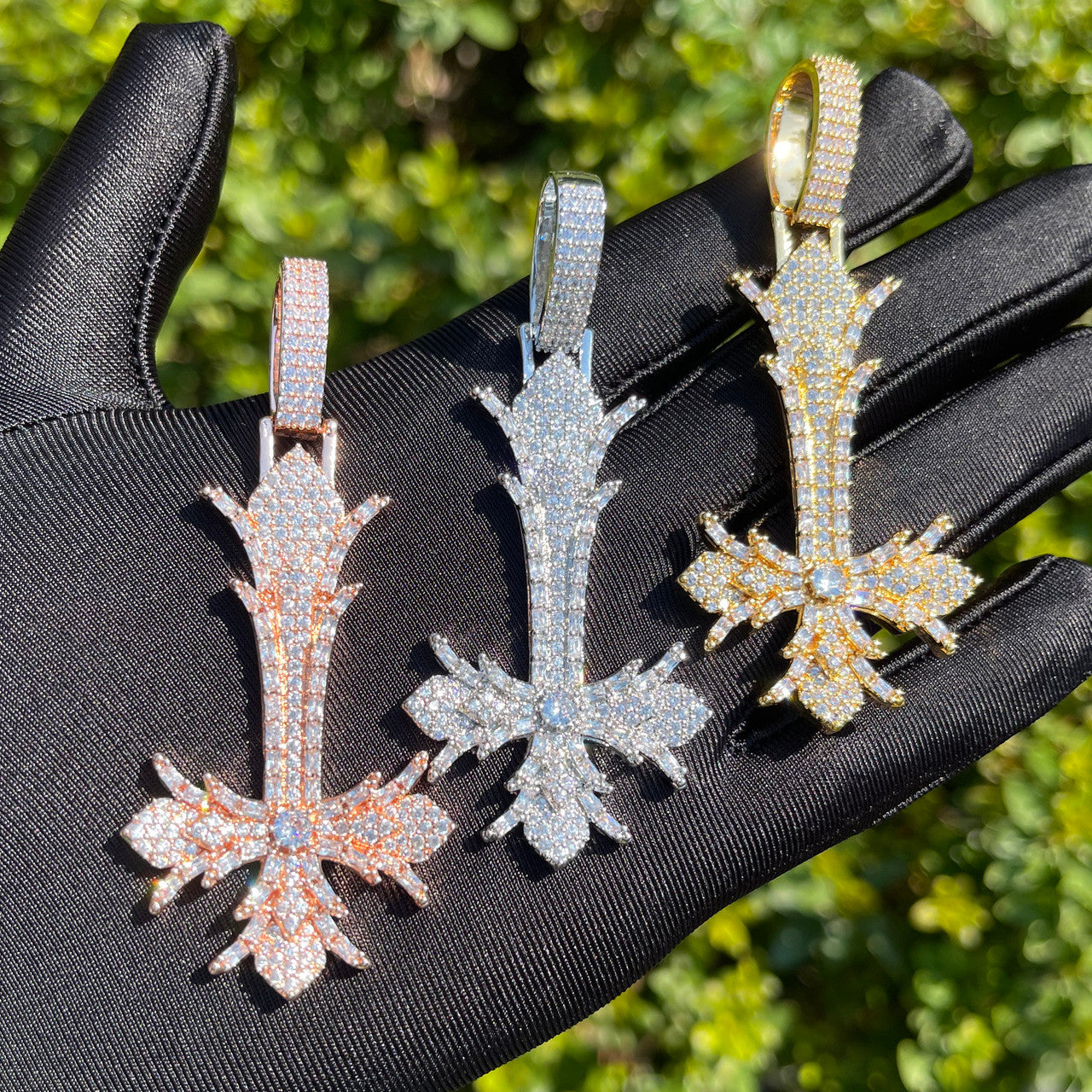 The Inversion | Upside Down Designer Peter Cross Hip Hop Iced Pendant