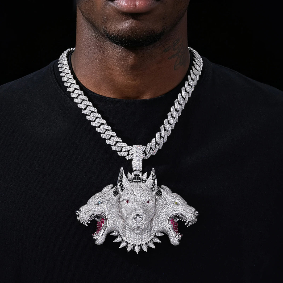 The Hell Hound | Cerberus Different Animal Same Beast Luxury Iced Hip Hop Pendant