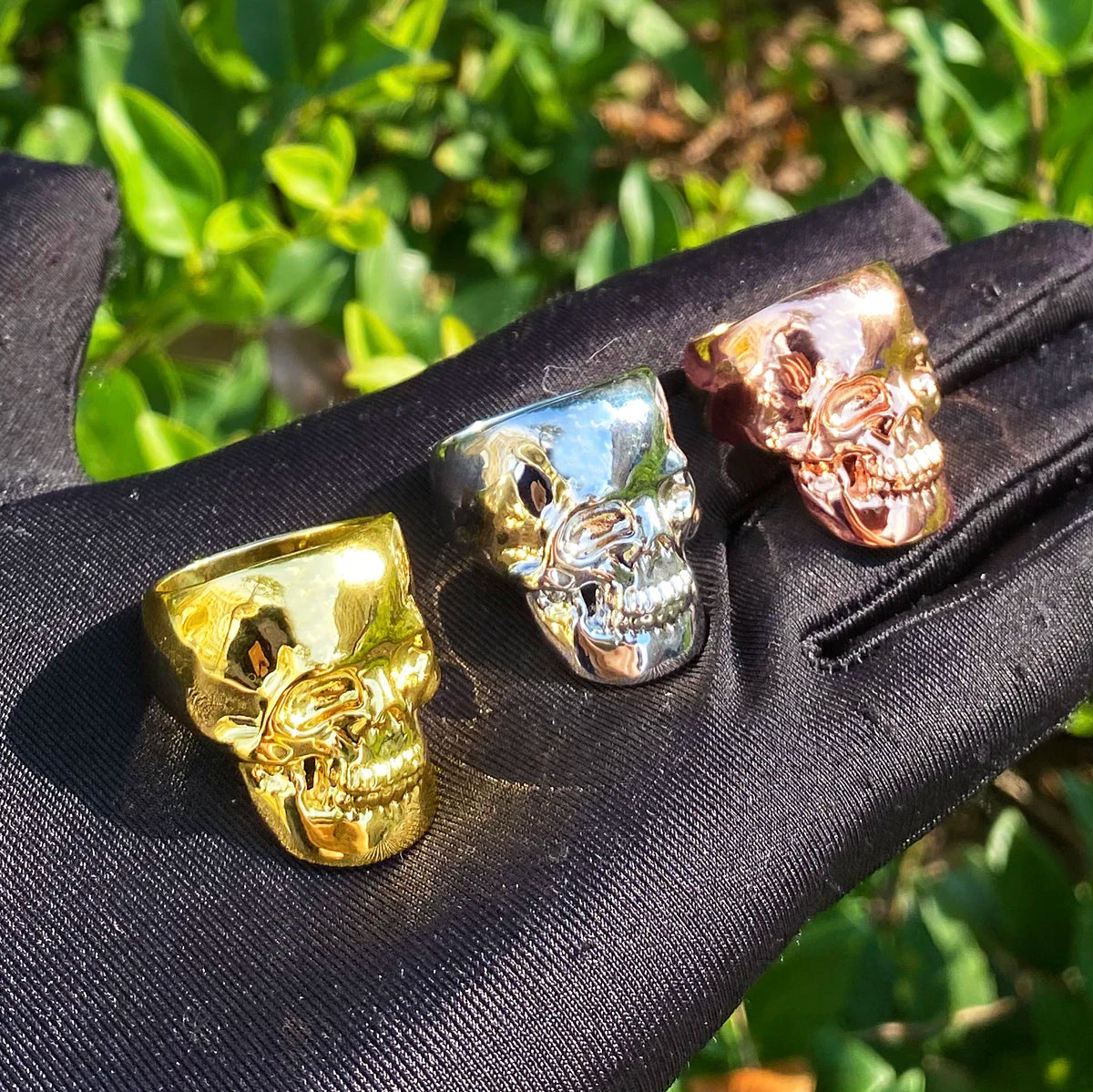 Demon Skull | Large Detailed Bling Street Wear Skull Men's Rings