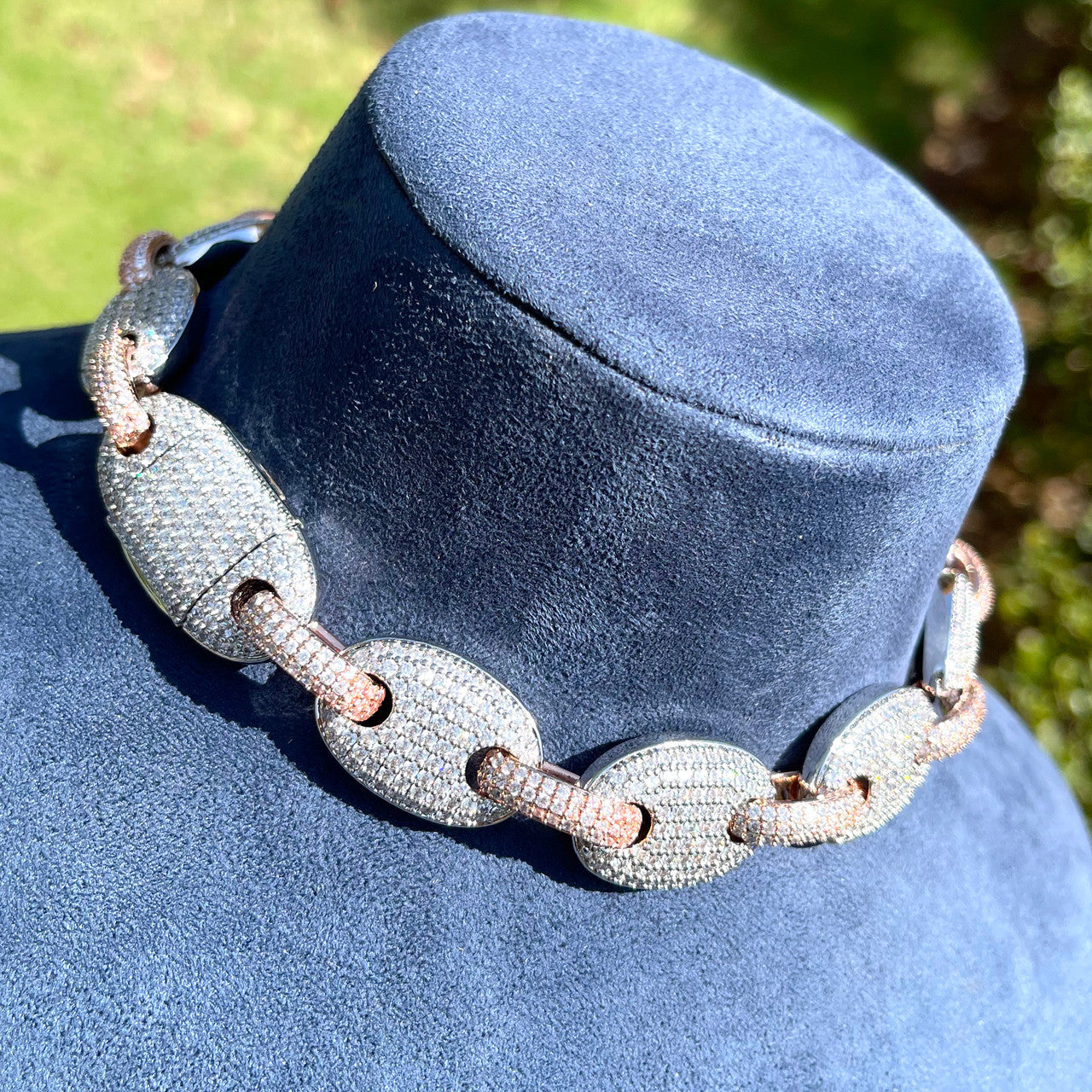 The G-Link | Designer Prong Set Flooded Ice Hip Hop Chain Necklace