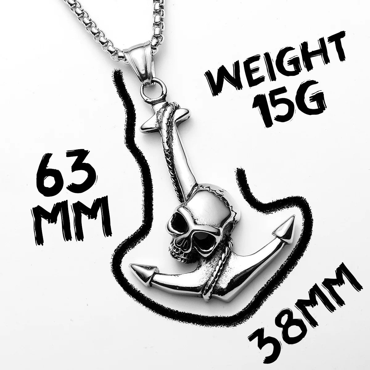 Mutiny Anchor | 316L No Fade Stainless Steel Nautical Street Wear Men's Pendant