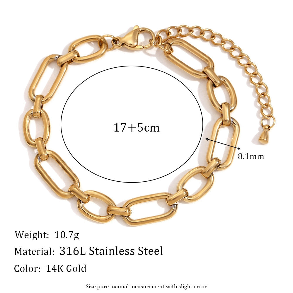 14k Gold Stainless Steel Waterproof 4/6/8/10mm Multi Size Stainless Steel Bow Tie Necklace