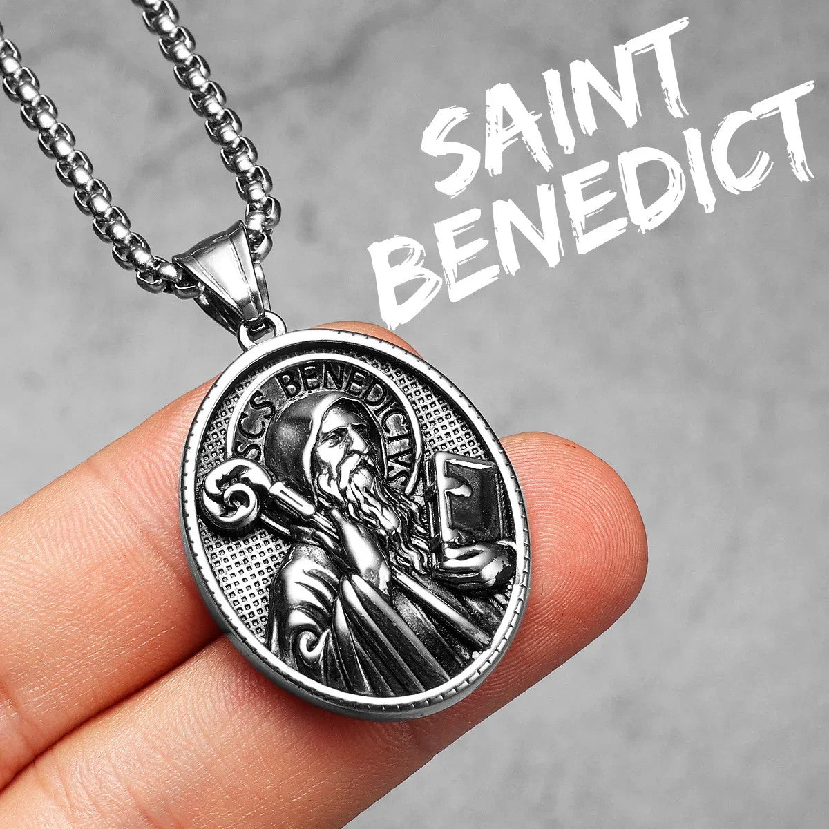 The Saints Collection | No Fade solid Stainless Steel Catholic St.Andrew Powerful Amulets