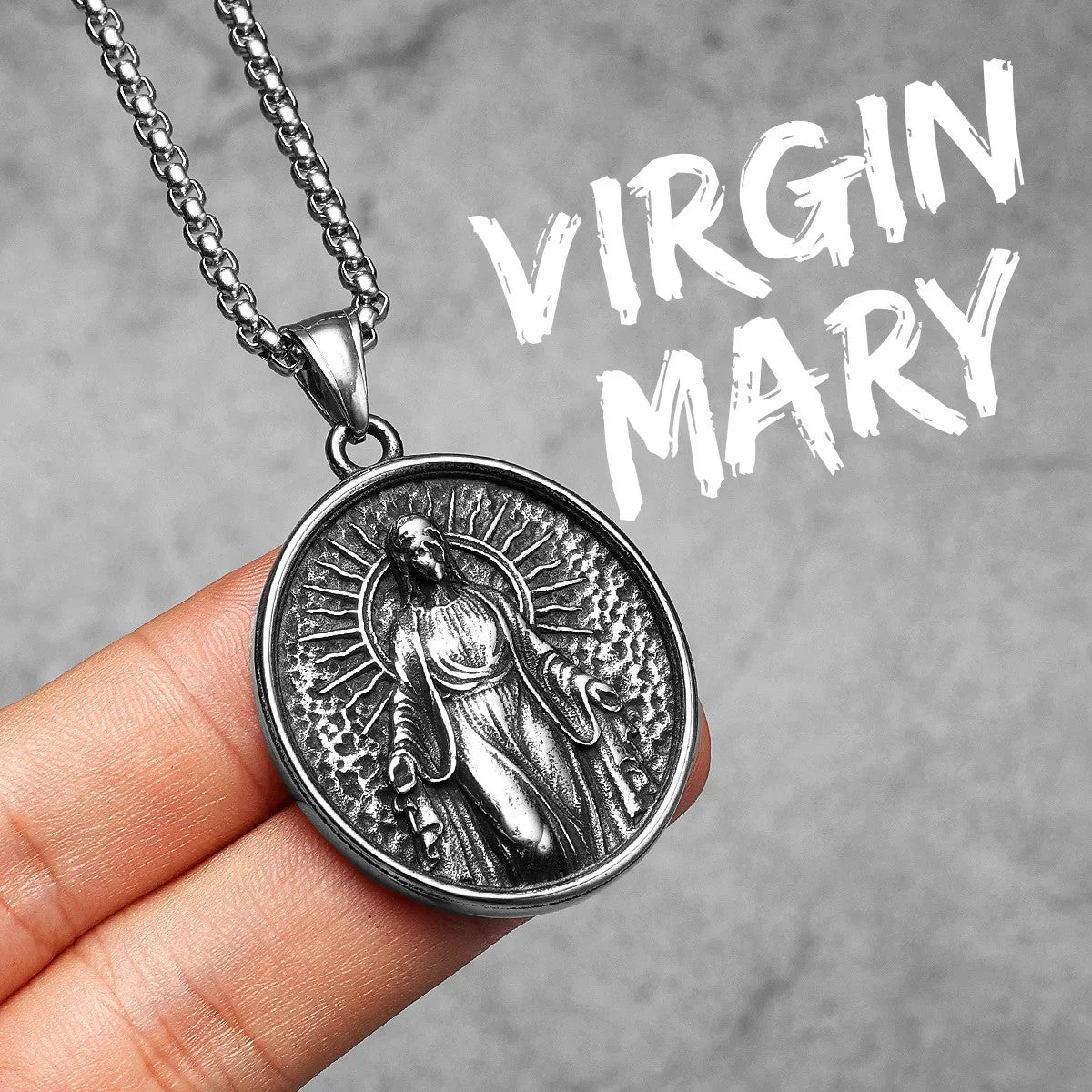 Hall Of Saints | 316L Solid Stainless Steel Holy Father Joseph Saint Pendant Collection