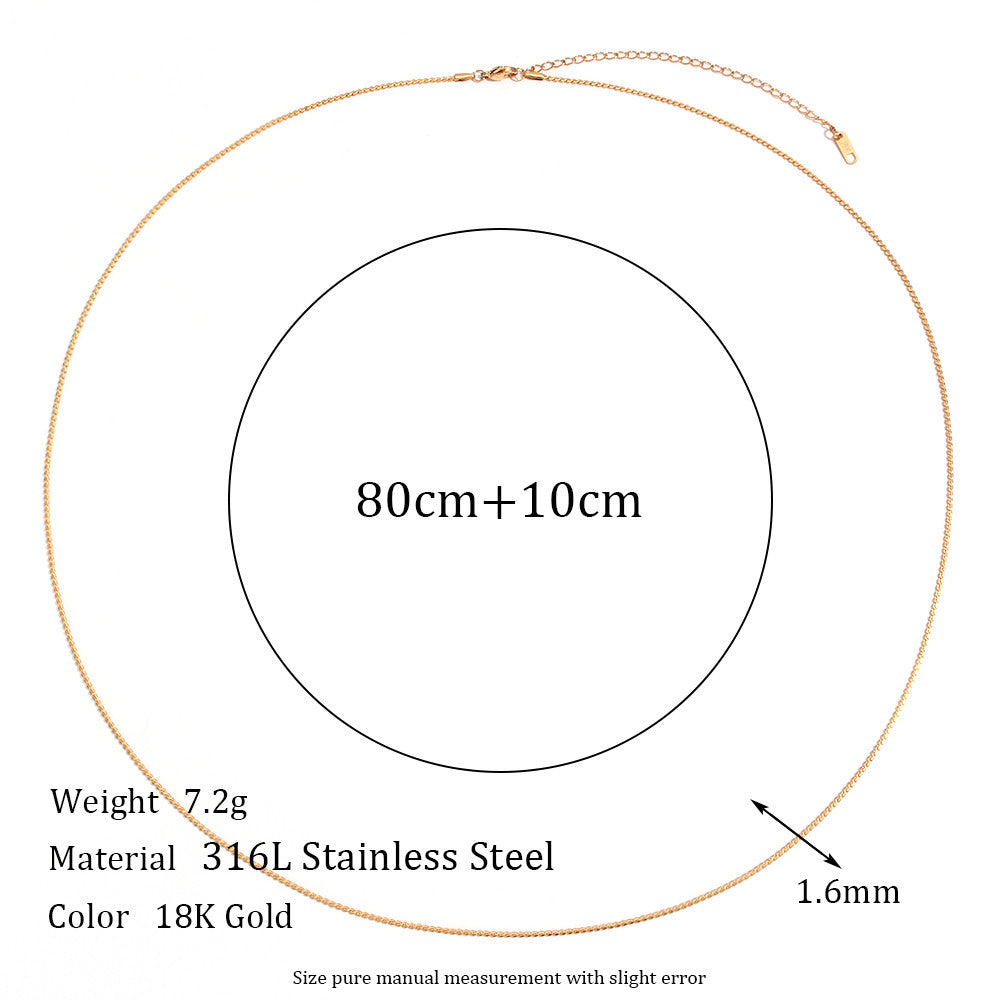 Street Style Summer Beach 18k Gold Waterproof Belly Body Waist Chain