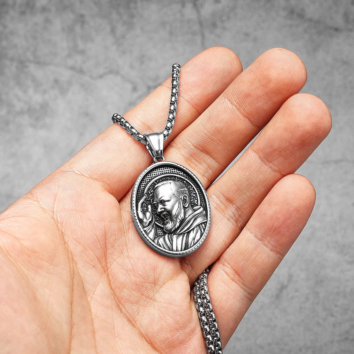 Catholic Padre Collection | 316L No Fade Stainless Steel Powerful Amulet Pendants