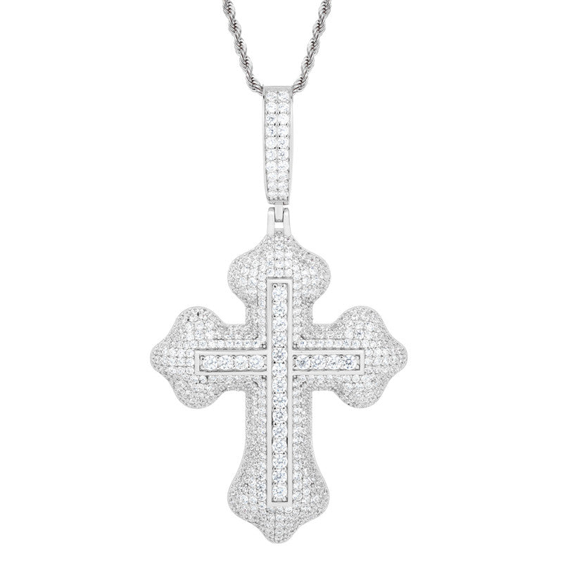 Spirit Within | Luxury Moissanite Diamond Solid 925 Silver Hip Hop Cross Pendant