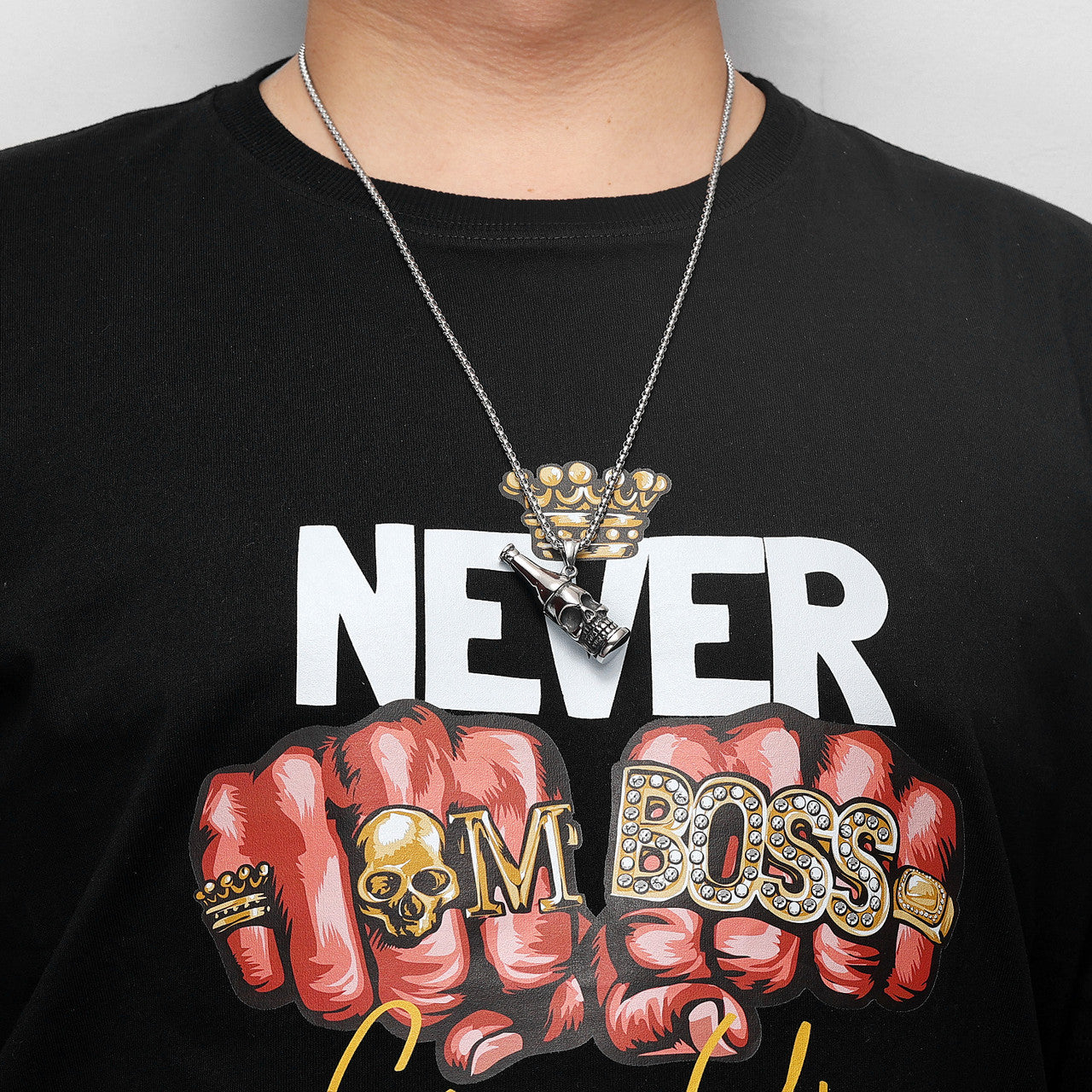 Can Beer Bottle Opener | 316L No Fade Stainless Steel Gothic Skull Streetwear Pendant