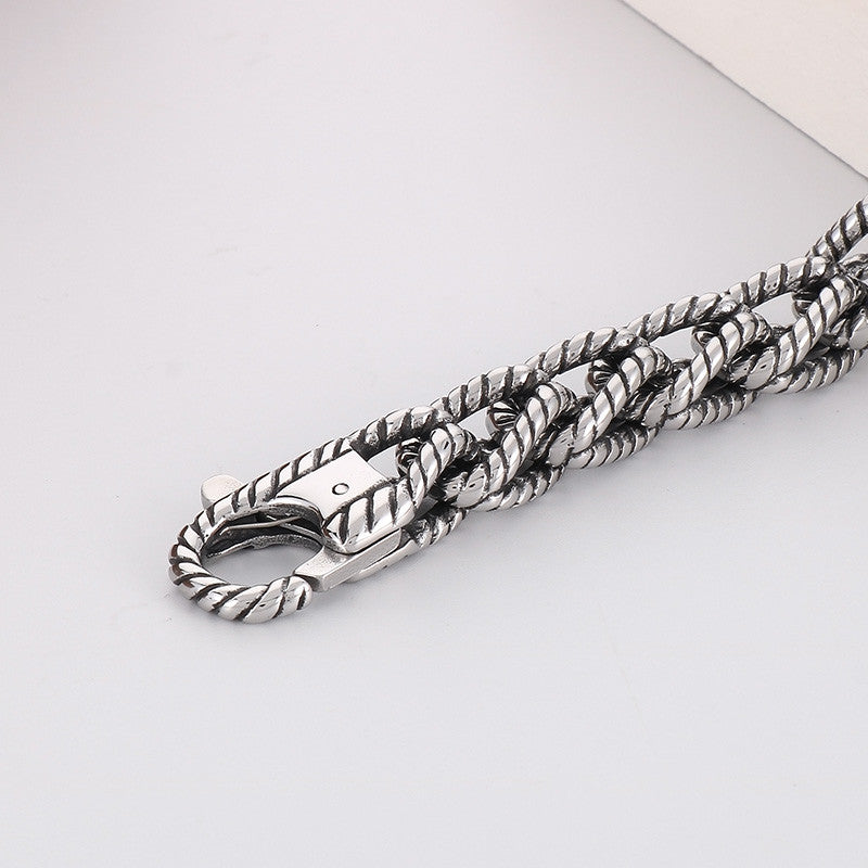 Serpentsteel | No Fade Stainless Steel Coiled Snake Link Street Wear Bracelets