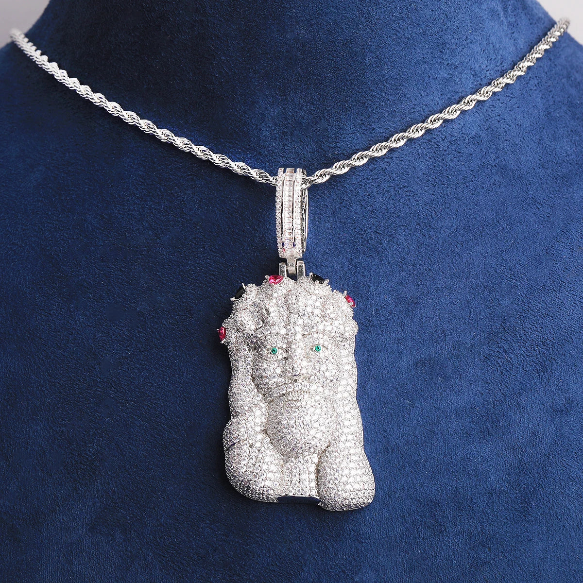 I'am Righteousness | VVS Diamond CZ Crown Of Thorns Jesus Piece Iced Blinged Out Pendant