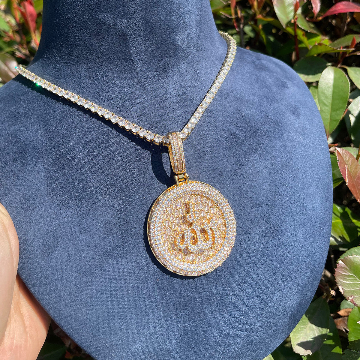 The Opulent Allah | VVS Diamond CZ Baguette Hip Hop Spiritual Pendant