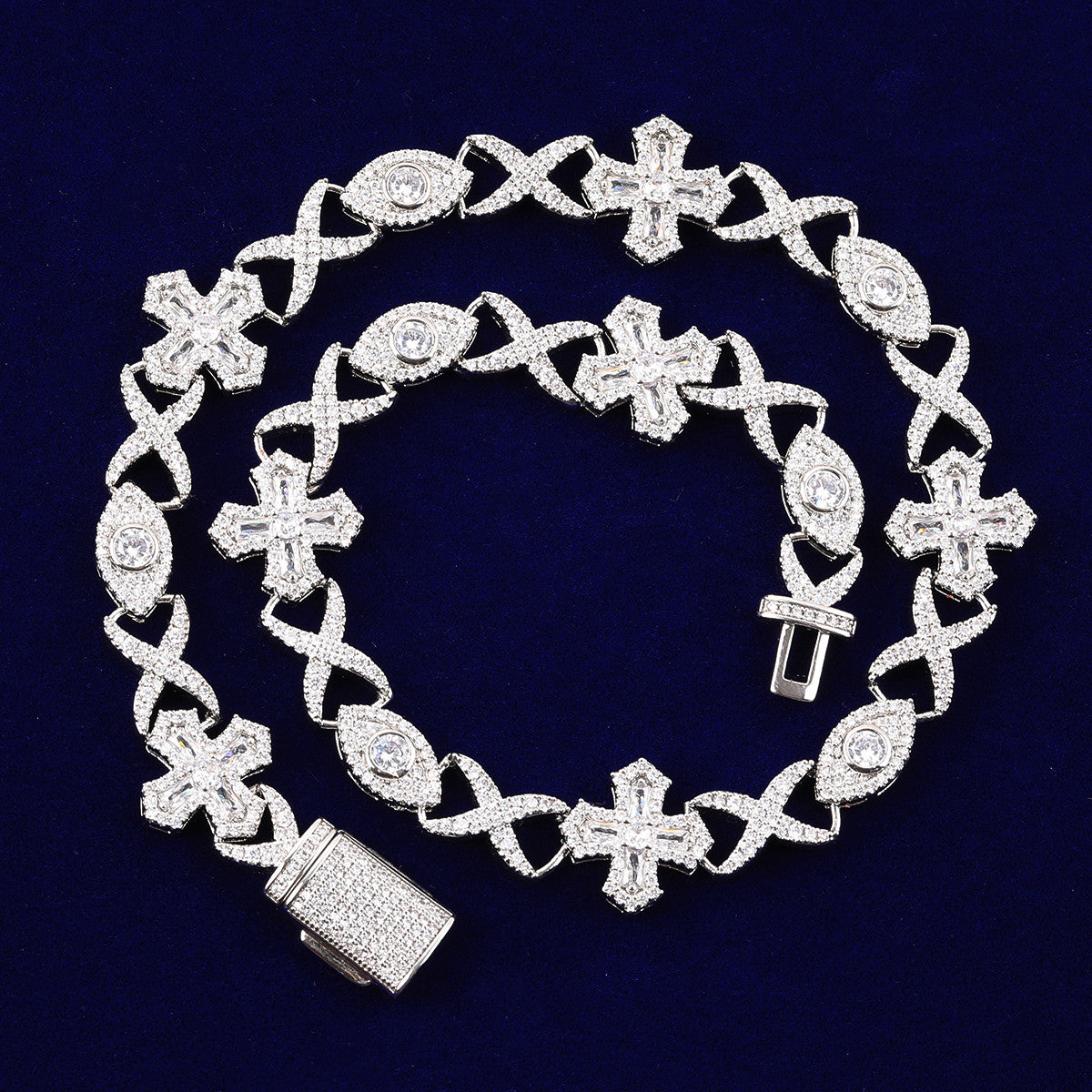 Infinity Eternal | VVS Diamond CZ Cross Hip Hop All Seeing Eye Infinite Bling Chain