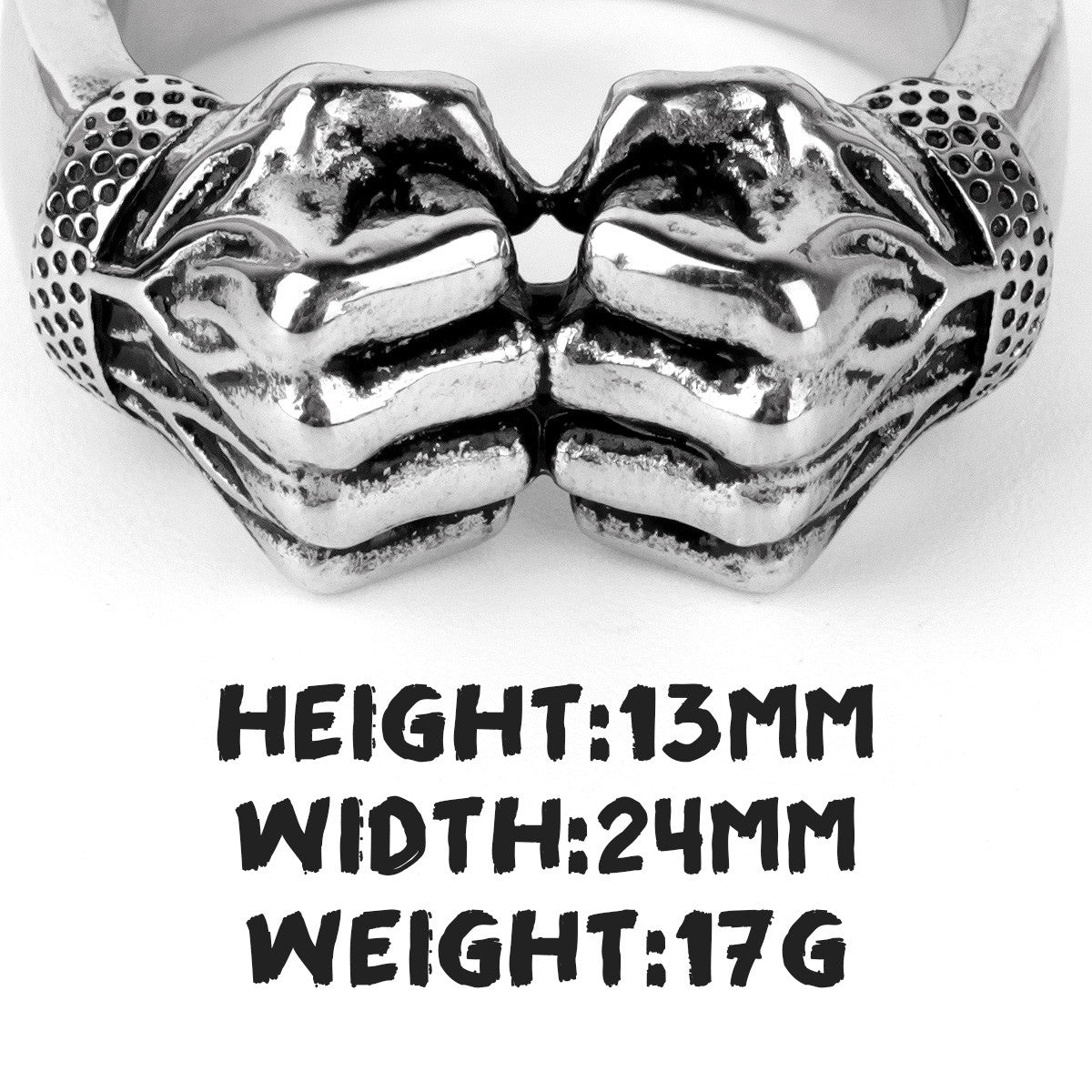 The Fist | 316L Stainless Steel Angry Fist Of Power Street Wear Ring