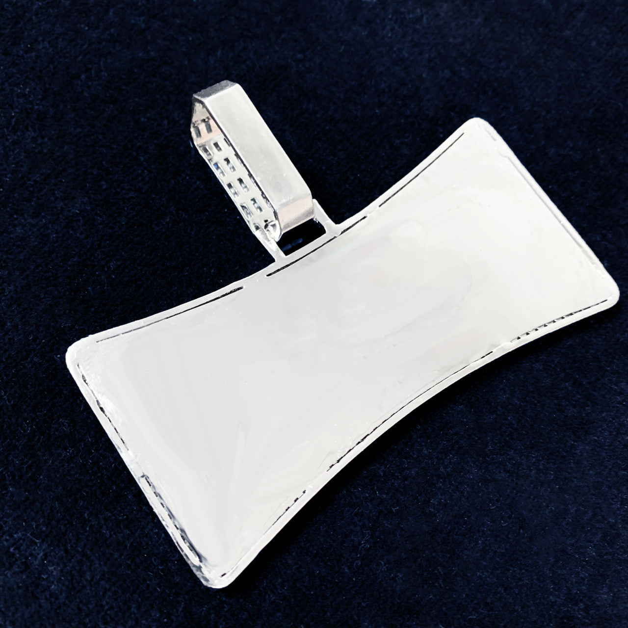 Square Custom One Man Army Name Plate Hip Hop Customized Pendant Chain