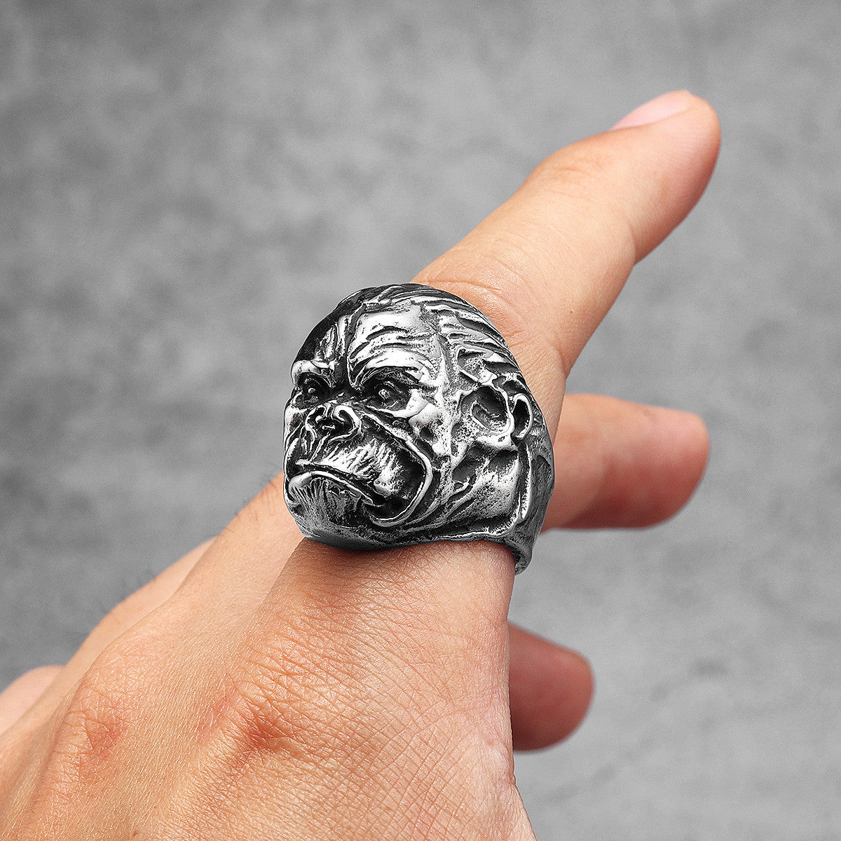 Apeshit Collection | 316L No Fade Stainless Steel Gorilla Monkey Hip Hop Ring