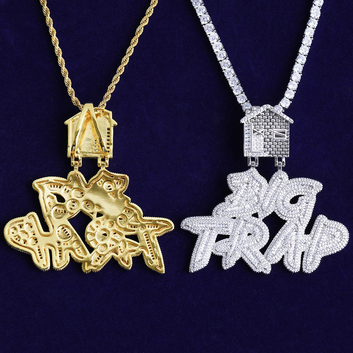 Big Trap | 5AA+ VVS Diamond CZ Trap House Hip Hop Pendant
