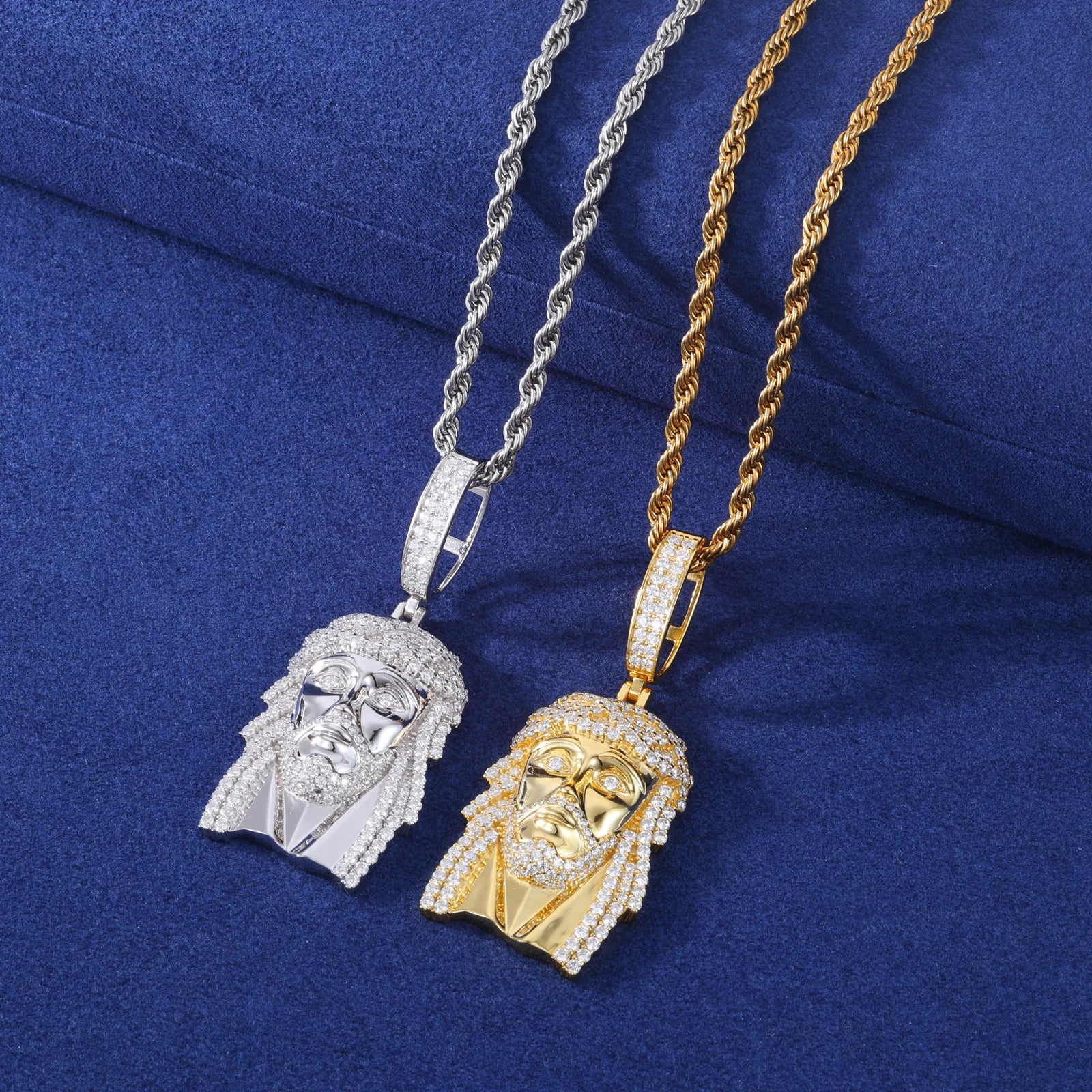 Classic Jesus Piece | The Original 925 Sterling Silver Moissanite Diamond Hip Hop Jesus Pendant