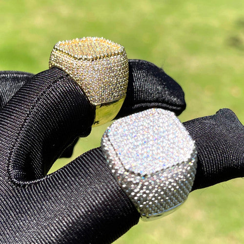 Deep Dish | VVS Diamond CZ Hip Hop 4 Prong Set Iced Blinged Out Rings