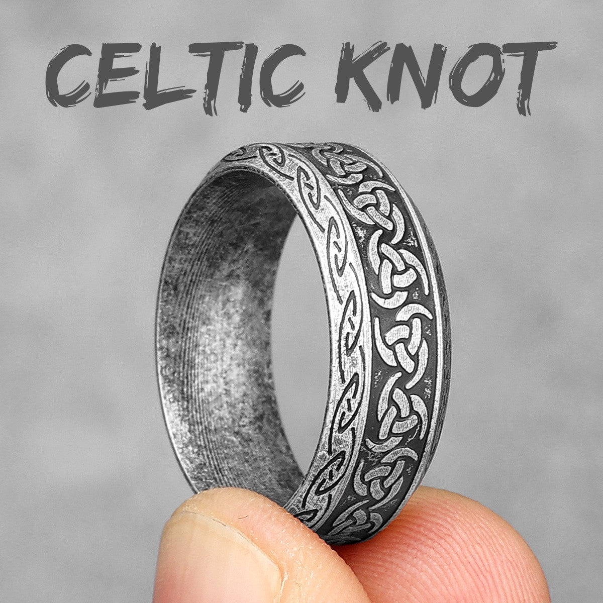Celtic Knot | 316L Designer Solid Stainless Stainless Men's Unique Personality Rings