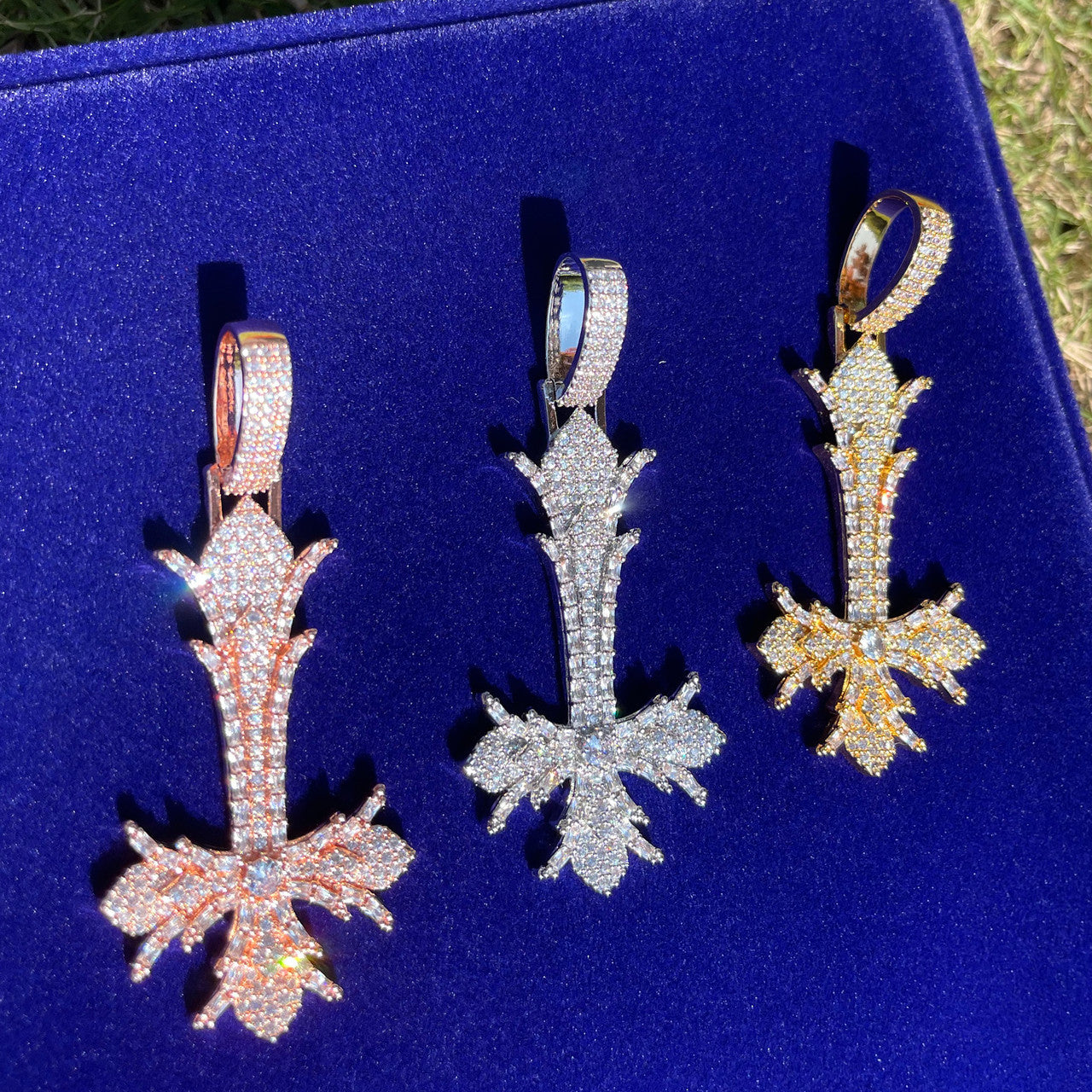 The Inversion | Upside Down Designer Peter Cross Hip Hop Iced Pendant