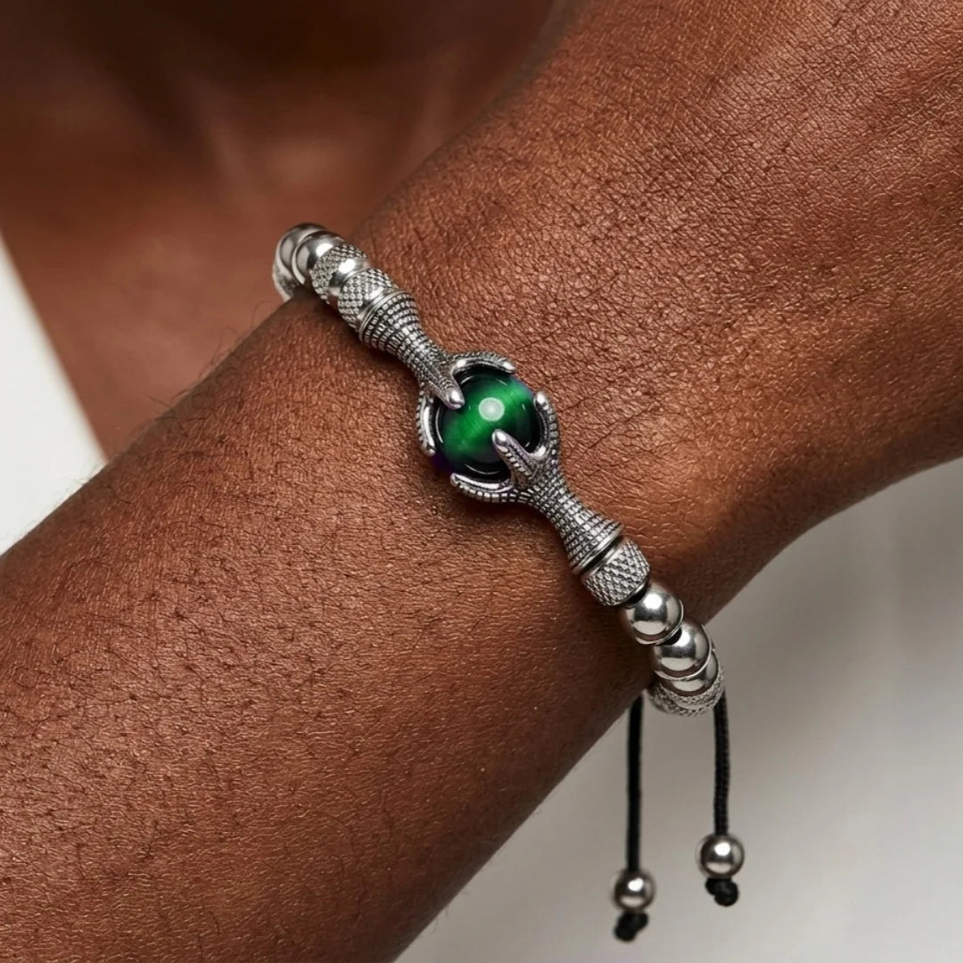 The Eagle's Claw | Natural Stone No Fade Stainless Steel Men's Luxury Bracelets
