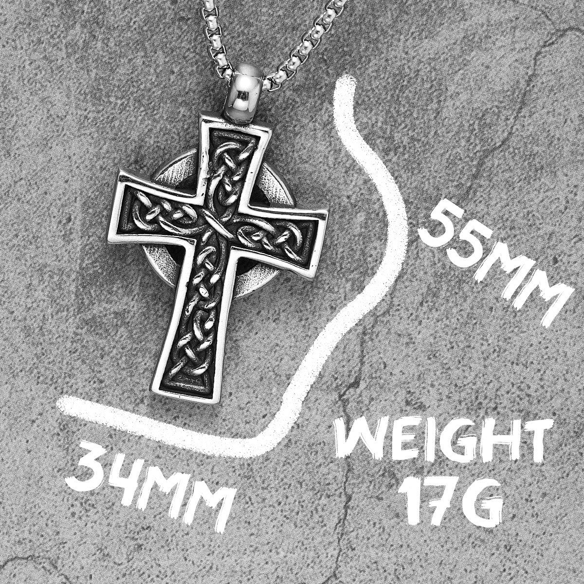 All Is One | 316L No Fade Stainless Steel Street Wear Spiritual Cross Chain Pendant