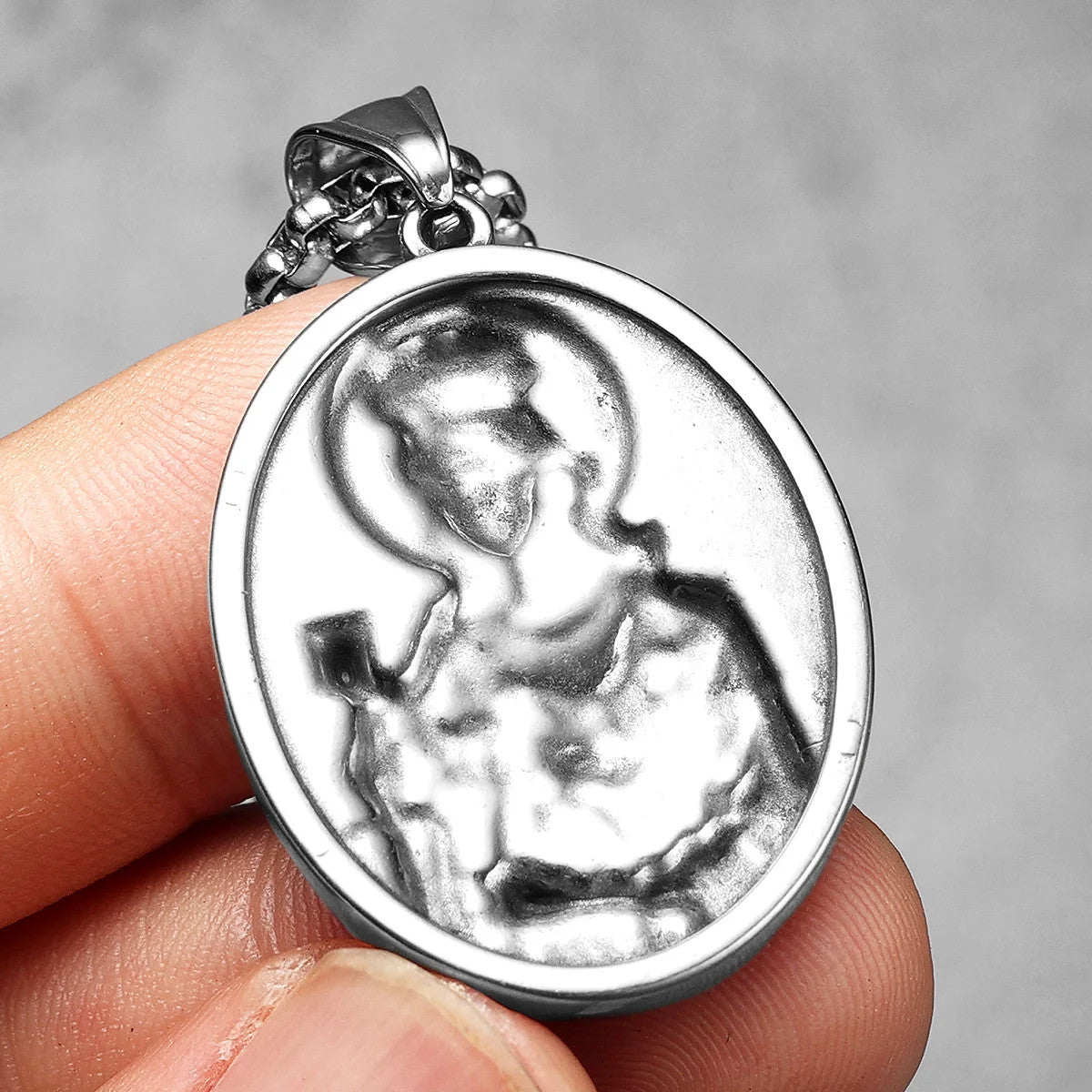 Saint Barbara | 316L Stainless Steel Powerful Spiritual Amulet Pendant Necklace