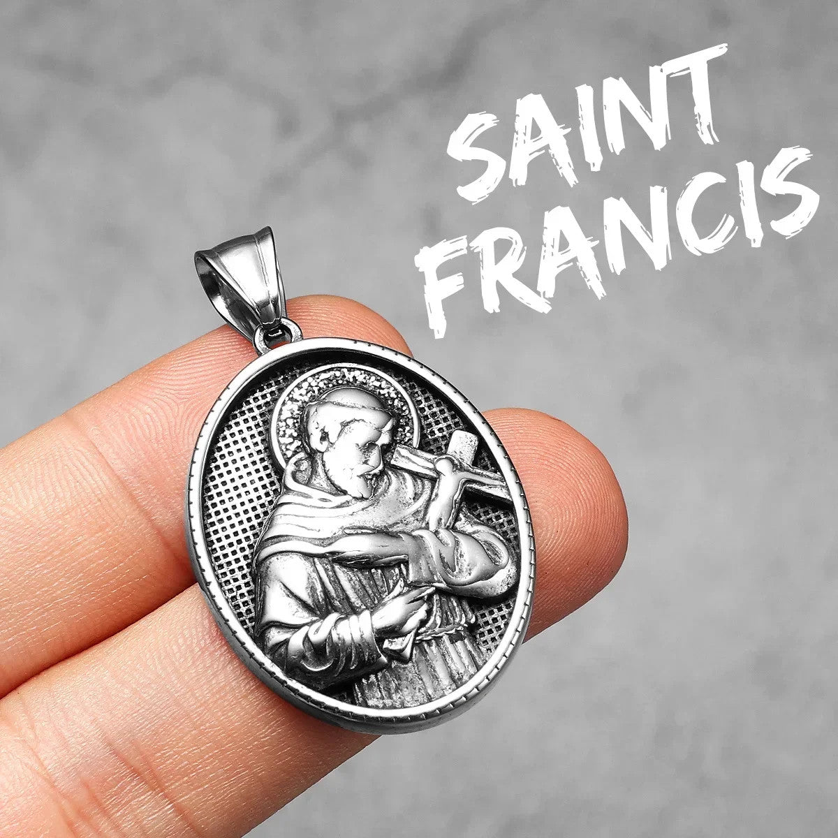 Saint John | 316L No Fade Stainless Steel Powerful Amulet Spiritual Chain Pendant