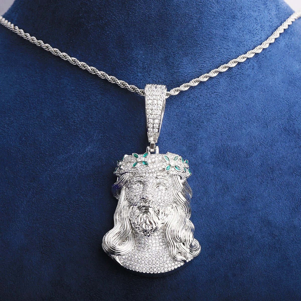 Ascended One | VVS Diamond 5AA+ CZ Luxury Hip Hop Jesus Piece Iced Pendant