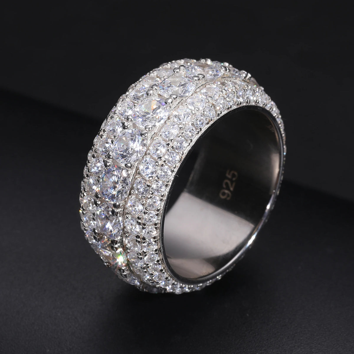 Skunked Ice | VVS Diamond Moissanite Solid 925 Iced Blinged Out Rings