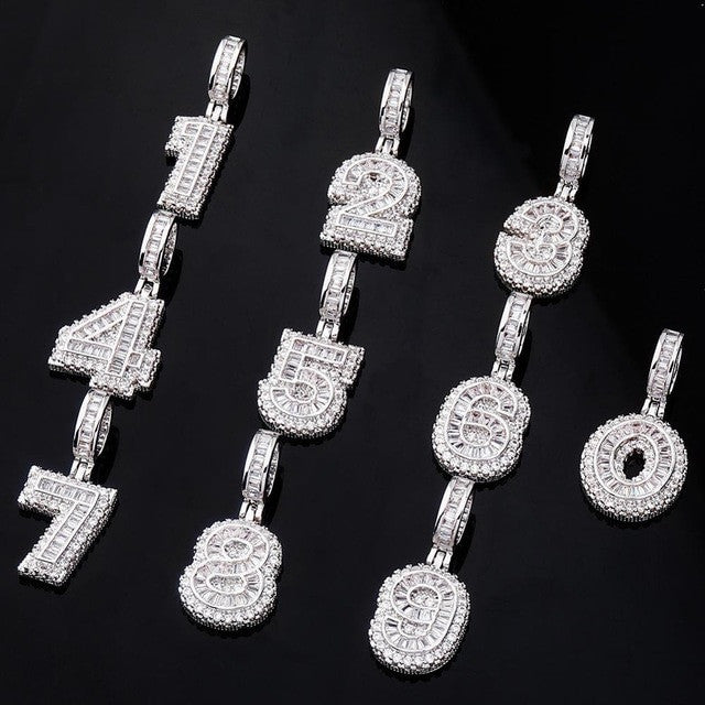 Hip Hop Baguette .925 Silver Letters