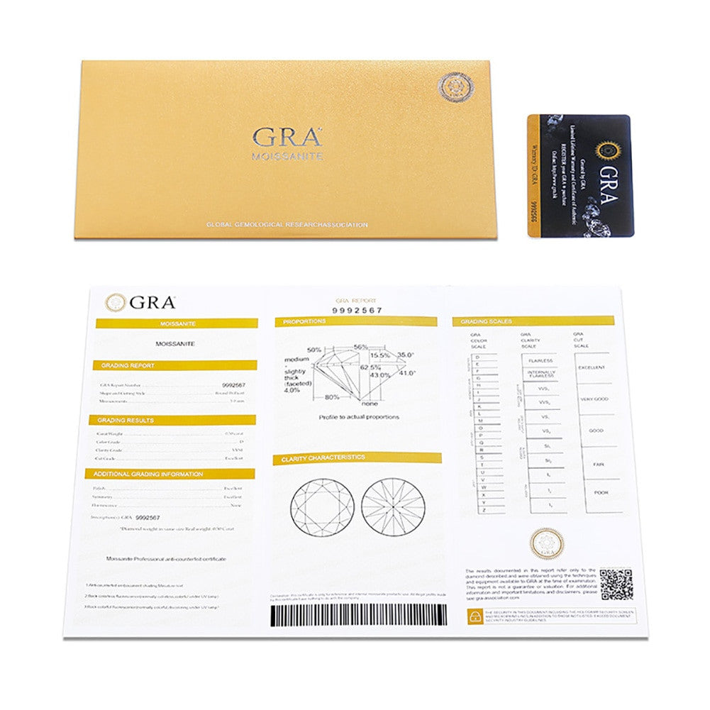 Moissanite Genuine Lab Diamond 925 Sterling Silver 3mm-5mm Round Cut Tennis Bracelet