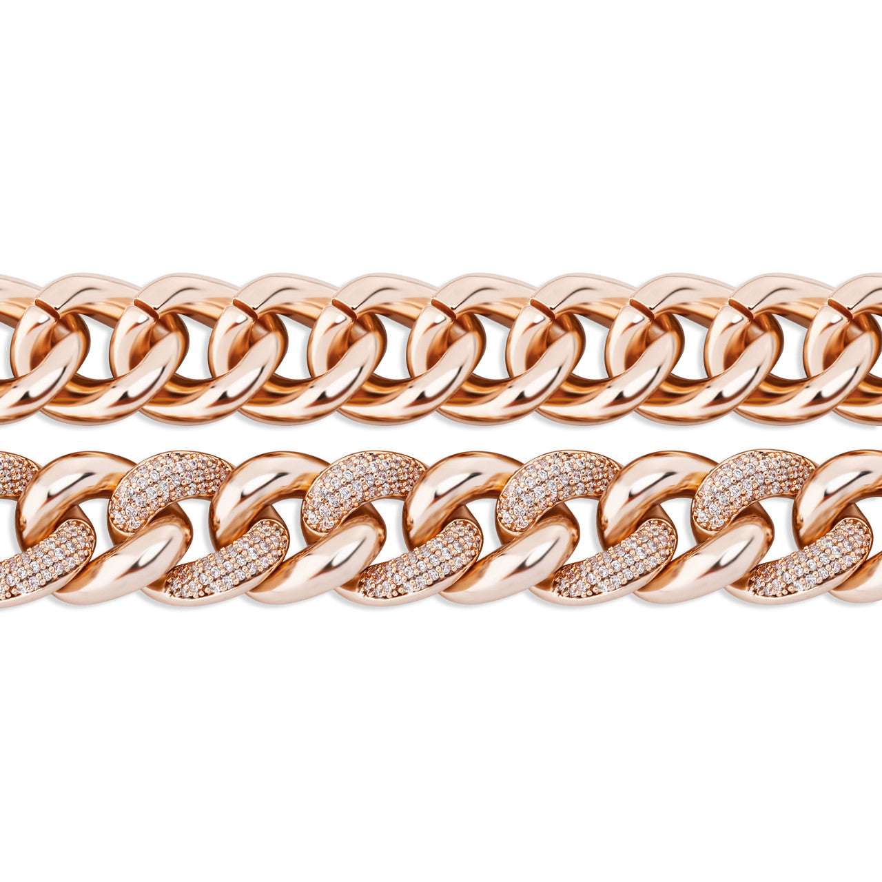 Men's Street Wear Casual 16mm Half Iced Miami Cuban Link Bling Bling Bracelet