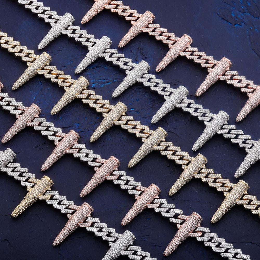 Chopper City Custom Bullet Chain Hip Hop Pendant Chain Necklace