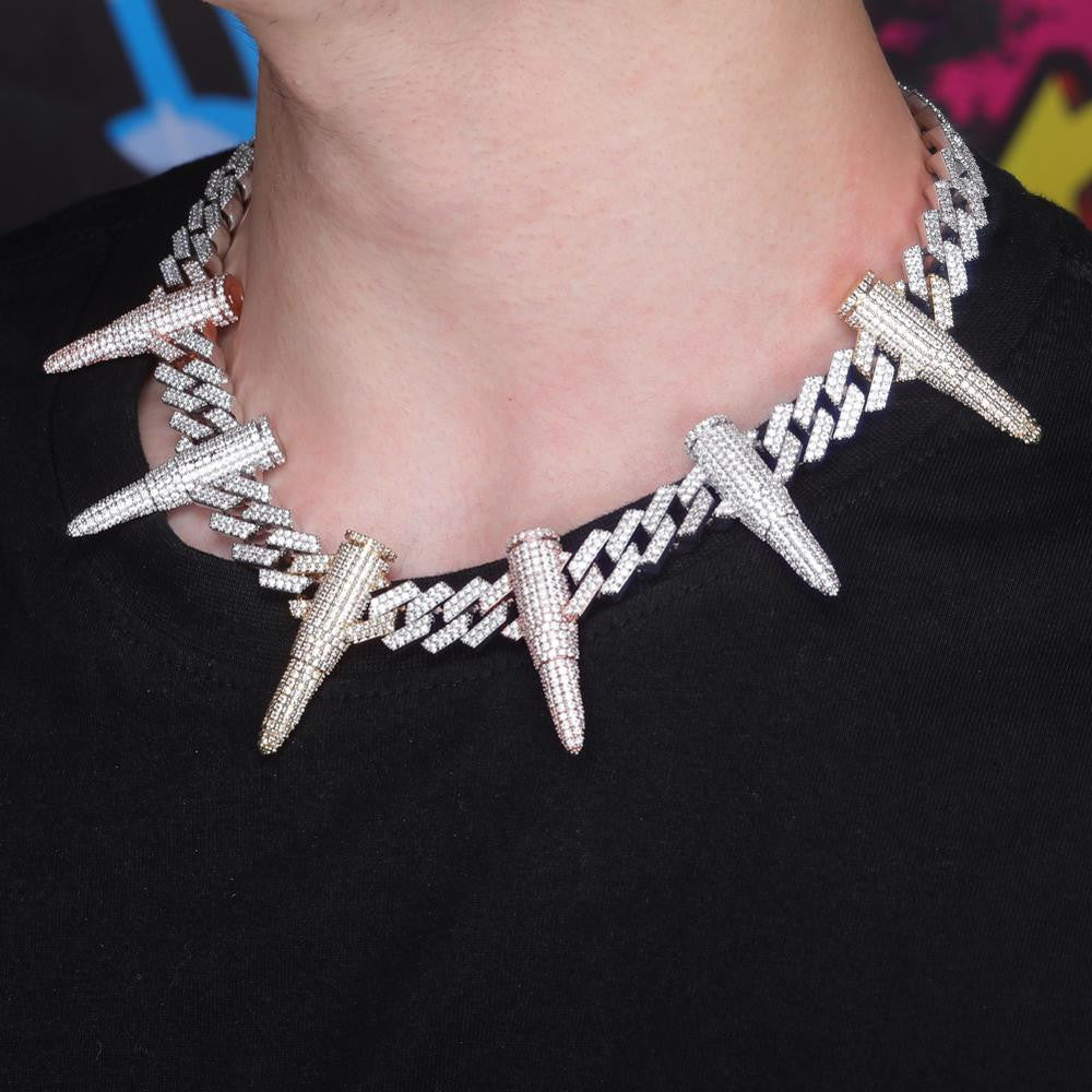 Chopper City Custom Bullet Chain Hip Hop Pendant Chain Necklace